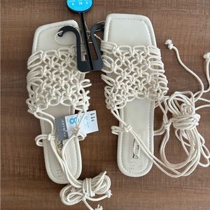 Primark tie up macrame sandals